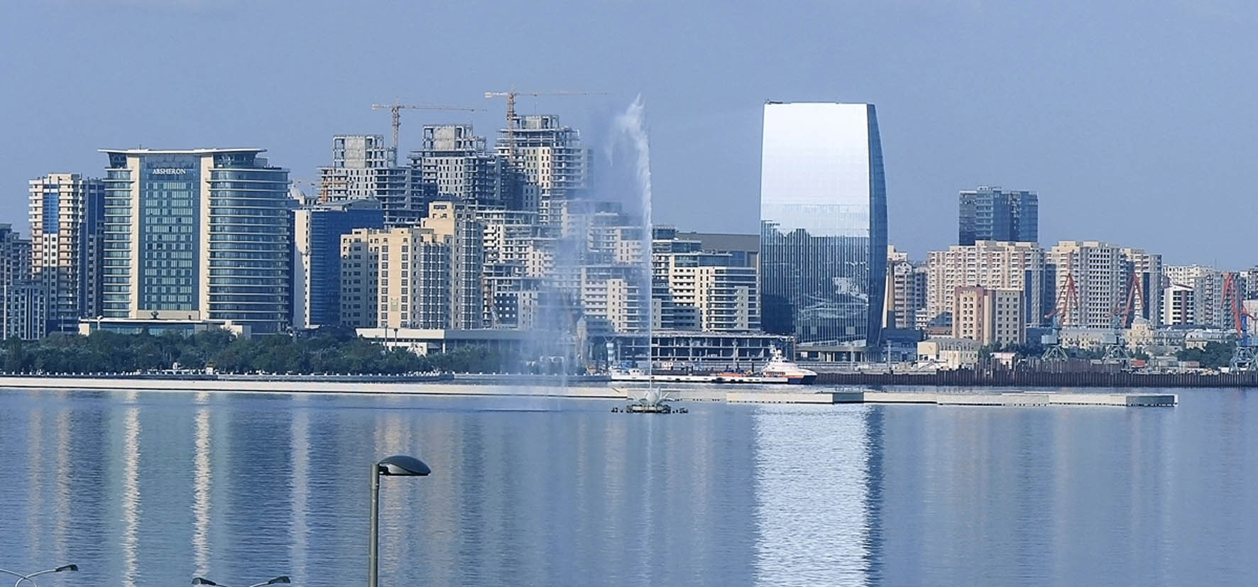 Port Baku — The business district on the Caspian waterfront